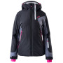 Kurtka damska Brugi 2AKB czarny/szary Black/Grey/Pink