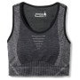 Damska bielizna Smartwool W Intraknit Racerback Bra czarny black heather