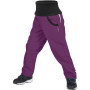 Dziecięce spodnie softshellowe Unuo fleece Street fioletowy Blackberry