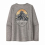 Koszulka damska Patagonia W's L/S Cap Cool Daily Graphic Shirt - Lands