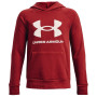 Bluza dziecięca Under Armour Rval Fleece Hoodie czerwony Stadium Red / / Onyx White