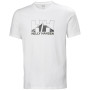 Koszulka męska Helly Hansen Nord Graphic T-Shirt biały White