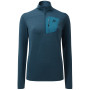 Bluza damska Mountain Equipment Lumiko Wmns Zip T Medieval Blue niebieski Majolica/Alto blue