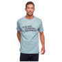 Koszulka męska Black Diamond M STACKED LOGO TEE niebieski blue ash