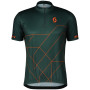 Męska koszulka kolarska Scott RC Team 20 SS zielony/pomarańczowy aruba green/braze orange