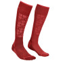 Damskie skarpety Ortovox W's Ski Compression Socks bordowy DarkBlood