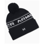 Męska czapka zimowa Under Armour Halftime Pom Beanie czarny Black / / White
