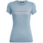 Koszulka damska Salewa PURE M. DRI-REL W S/S TEE szary/niebieski BlueFogMelange