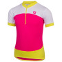 Dziecięca koszulka kolarska Etape Peddy różowy pink / limeta