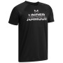 T-shirt dziecięcy Under Armour Tech Split Wordmark SS Black
