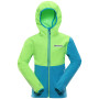 Kurtka dziecięca Alpine Pro Grolo niebieski/zielony neon green gecko