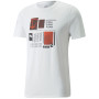 Koszulka męska Puma Graphic Tee biały white
