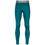 Męskie kalesony Ortovox 185 Rock'N'Wool Long Pants zielony PacificGreen