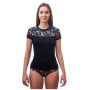 Damska koszulka Sensor Merino Impress (short sleeve)