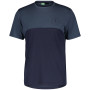 Męska koszulka kolarska Scott Trail Flow DRI SS ciemnoniebieski metal blue/dark blue