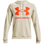 Męska bluza Under Armour Rival Fleece Big Logo HD szary/pomarańczowy Stone / / Team Orange