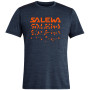 Koszulka męska Salewa Puez Hybrid 2 Dry M S/S Tee ciemnoniebieski PremiumNavyMelange