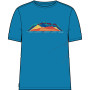 Męska koszulka Icebreaker Tech Lite II SS Tee TBC niebieski Geo Blue