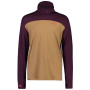 Męska koszulka Mons Royale Yotei Powder Hood Ls brązowy Toffee/Wine