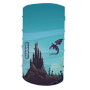 Dziecięcy komin wielofunkcyjny WAMU Dragon Fantasy niebieski BLUE