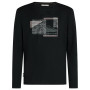 Koszulka męska Icebreaker Men Merino 150 Tech Lite LS Tee Peak Balance czarny Black