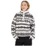 Bluza damska Fundango Pacha Fleece Jacket biały/czarny inka