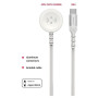 Kabel do ładowania i przesyłania danych Swissten Wireless charging cable 2in1 for Apple Watch + USB-C 1,2 m