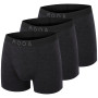 Męskie bokserki MOOA MerinoSilk 4in 3-pack czarny black melange