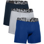 Męskie bokserki Under Armour Charged Cotton 6in 3 Pack niebieski Royal/Academy/ModGrayMediumHeather