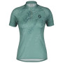 Koszulka kolarska Scott W's Endurance 30 SS jasnozielony northern mint/northern blue