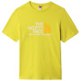 Koszulka męska The North Face S/S Rust 2 Tee 2022 żółty Acid Yellow