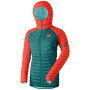 Kurtka zimowa damska Dynafit Radical Dwn Rds W Hood Jkt zielony/pomarańczowy hot coral/8060
