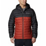 Kurtka męska Columbia Powder Lite Hooded Jacket czarny/czerwony Warp Red, Shark