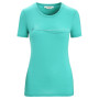 Damska koszulka Icebreaker Tech Lite II SS Tee Cadence Paths jasnozielony Fresh