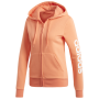 Bluza damska Adidas Essentials Linear FZ HD pomarańczowy