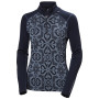 Damska koszulka Helly Hansen W Lifa Merino Midw Gra 1/2 Zip