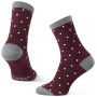 Skarpetki Warg Happy Merino W Mini Dots czerwony/biały Wine/White