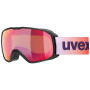 Gogle narciarskie Uvex Xcitd CV czarny/pomarańczowy black matt SL/scarlet-green