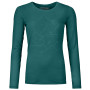 Koszulka damska Ortovox 185 Merino Tangram Ls W zielony pacific green