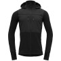 Męska kurtka softshellowa Devold Herøy Hybrid Merino Jkt Man czarny Caviar
