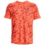 Męska koszulka Under Armour Rush Energy Print SS 2023 pomarańczowy After Burn / / Black