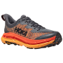 Buty do biegania dla mężczyzn Hoka One One Mafate Speed 4 szary/pomarańczowy Castlerock / Black