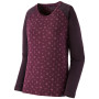 Damska koszulka Patagonia Cap Midweight Crew fioletowy Fire Floral: Night Plum