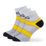 Damskie skarpety Warg Trail Low Wool 3-pack szary/żółty SvSedaCernutaCerna