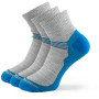 Skarpetki Zulu Merino Lite Men 3 pack szary/niebieski