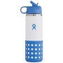 Butelka dla dziecka Hydro Flask Kids Wide Mouth 20 oz Straw Lid/Boot jasnoniebieski Coke