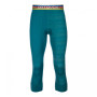 Męskie kalesony 3/4 Ortovox 185 Rock'N'Wool Short Pants zielony pacific green