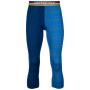 Męskie kalesony 3/4 Ortovox 185 Rock'N'Wool Short Pants niebieski JustBlue