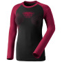 Damska koszulka Dynafit Speed Dryarn W L/S Tee czerwony/czarny beet red/0910