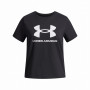 T-shirt dziecięcy Under Armour BIG LOGO SS-BLK czarny/biały Black